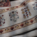 5x7 Washable Rug Vintage Rug Traditional Style Thin Mat Retro Kitchen Indoor Distressed Non-Slip Carpet Floral Print Mat Suitable for Living Room, Bedroom, Dining Room,Mandala Red