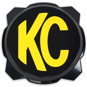 KC HiLiTES 5111 Black Hard Cover with Yellow KC Logo For PRO6 Light (Ea)