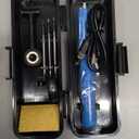 Cordless Soldering Iron Kit - 1100mAh USB Rechargeable Portable Cordless Soldering Gun - LCD Digital Adjustable Temperature Thermostatic for Home Appliance Repair, DIY (Blue)