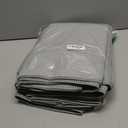 POLYTE 430 GSM Microfiber Oversize Quick Dry Lint Free Bath Towel, 60 x 30 in, 4 Pack (Waffle Weave) (Light Gray)