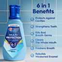 2 x Crest Mouthwash Pro Health Multi-Protection, 1L, 2 Pack, 6-in-1 Benefits, Alcohol Free, Enamel Repair, Breath Freshener, Anti Cavity, Fluoride mouthwash, Bad Breath Treatment for Adults, Contains CPC