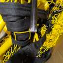 SKLZ Quickster Soccer Trainer - Dual-Sided Rebounder for Solo Passing, Receiving, Trapping Practice - Large & Small Rebound Net - Weather Resistant - Adjustable Frame, Metal Stakes & Carry Bag