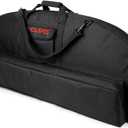 LWANO Compound Bow Case Soft Light-Weight Bow Bag with Arrow Pocket and Backpack Straps (37in Inside Length, Black)