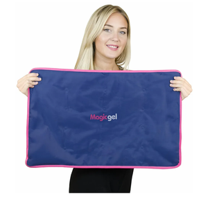 Magic Gel Extra Large Reusable Ice Pack (15" x 23.5") for Max Back and Full Body Pain Relief from Injuries, Swelling, Bruises, Sprains - Ice Blanket for Sleeping & Physical Therapy
