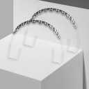 3 Pair of Temporary Tooth Decoration, Teeth Retainer Practical Brackets para Dientes Sturdy Retenedores de Dientes Ortodoncia Props for Dental Students to Practice (Black)