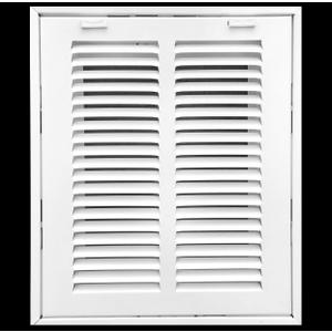 HVAC Premium 36 x 8 Duct Opening Steel Return Air Filter Grille, for 1-inch Filter, Removable Door, Flat Stamped HVAC Vent Cover Grille, Outer Dimensions 38.5 x 10.5