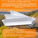 29325760166 Refrigerator Door Shelves for Dometic Americana II RV Refrigerator Replacement Parts, Fridge Freezer Upper Bottom Shelf Kits, Camper Refrigerator Door Shelf Kit - Set of 3
