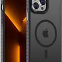 DEERLAMN Strong Magnetic Case for iPhone 14 Pro Max 6.7-Inch,[Compatible with Magsafe][Military Grade Drop Protection] Translucent Matte Shockproof Protective Phone Cover-Forest Black