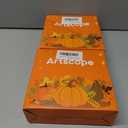 2 x Artscope Halloween Decorative Throw Pillow Covers 20x20 Inch Set of 4, Ghost Trick or Treat Pumpkin Sweet But Spooky Outdoor Farmhouse Pillow Cases for Home Sofa Couch-Orange