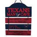 Houston Texans Mancave Sign FOCO Visit  NFL Team Logo Man Cave Hanging Wall Sign (One Size)