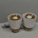 Sucolite Small 11.8" Table Lamps Set of 2, Bedside Nightstand Lamps for Bedroom Kids Room, Cute Desk Lamps with Studded Texture Base for Reading Nursery Living Room Office, White