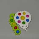 LiKee Fidget Popper Sensory Baby Toys for 10+ Months, Christmas Stocking Stuffers Push and Popping Busy Board, Montessori Toys for 1+ Years Old, Airplane Car Travel Toy for Toddlers 1-3 Stress Relief
