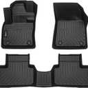 Floor Mats Custom for Volvo XC40 2019-2025 2026(Not Fit Recharge) All Weather Protection TPE Heavy Duty Non-Slip Automotive Floor Liners Fits Front& 2nd Row Full Set Accessories, Black