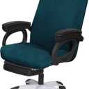 SARAFLORA Office Chair Covers- Medium, Sapphire- Removable Computer Chair Cover for Office Chair with Zipper for Universal Rotating Chair Desk Chair Cover Chair Seat Washable Protector for Pets