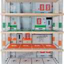 1:24 Scale Car Model Display Case 4 Tiers,with LED Light and Acrylic Dust Cover Toys Car Model Display Stand ,Parking Lot Scene Hot Diecast Wheels Storage Cabinet