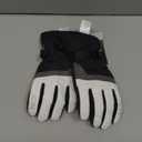 MCTi Ski Gloves,Winter Waterproof Snowboard Snow 3M Thinsulate Warm Touchscreen Cold Weather Women Gloves Wrist Leashes (Small, White)