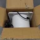 HG Power 6 Inch Exhaust Fan, 308CFM Wall Exhaust Fan for Kitchen, Metal Extractor Fan for Attic, Garage, Window Ventilation, HVAC System (White)