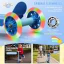 Kick Scooters for Kids 3-5 5-7 Years Age - Handlebars Flexible Steer,Height Adjustable,Stable Light Up Three Wheeled Toddler Scooter for Boy & Girl,Indoor Outdoor Kid Child Toy Gift