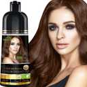 Herbishh Hair Color Shampoo for Gray Hair  Natural Hair Dye Shampoo  Colors Hair in Minutes  Lasts Up To 3-4 Weeks  500 Ml  3-In-1 Hair Color  Ammonia-Free | Herbishh (Chestnut Brown)