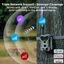 Meidase S965 Pro Cellular Trail Camera (Non-WiFi), 4G LTE Remote Monitoring, Live View, 7800mAh Battery, GPS Tracking, Multi-Cam Data Plan, Motion Activated