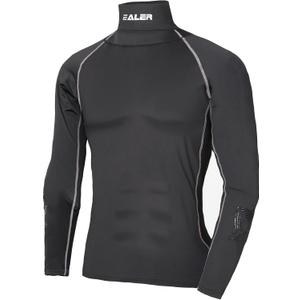 EALER Hockey Compression Shirt with Neck Guard, Neck Protect Long Sleeve Shirt (Medium)