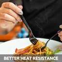 Black Plastic Forks, Disposable Forks Heavy Duty, Heat Resistant Disposable Cutlery for Parties, Picnics, and Everyday Use, Pack of 150