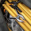 EMART Backdrop Stand, Large Adjustable Background Support System Angle Rotatable Connector, and Carry Bag for Parties, Wedding, Photography -Titanium Gold