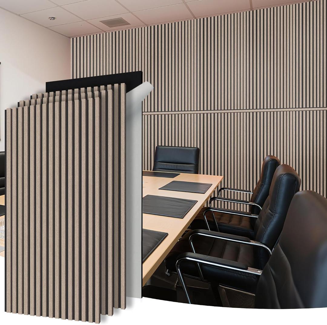 WoveN SounD Acoustic Panels, Black, 4 Pack, 47.2x23.6 in | Self-Adhesive, Peel and Stick, NRC 0.95, Refined Sound, Echo Reduction, Studio, Home, Office, Gaming Room