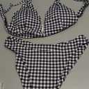 Bathing Suits for Women Deep V Neck Sexy Two Piece Bikini Sets for Women Thong Halter Cheeky Swimsuit, Small