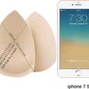 SERMICLE Bra Pad Inserts 4 Pairs, Bra Pads Sewn Padded for Sports Bra A/B or C/D,D/E Cup Beige or Black, White Optional (Beige)