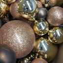 9.8 Ft Christmas Ball Garland Ornaments Bauble Garland Glitter Shatterproof Christmas Tree Ball Ornaments for Xmas Party Supplies Home Indoor Outdoor Decoration(Rose Gold)