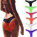 FOCUSSEXY Women's Hot Summer Brazilian Beachwear Bikini Bottom Thong Swimwear, XL