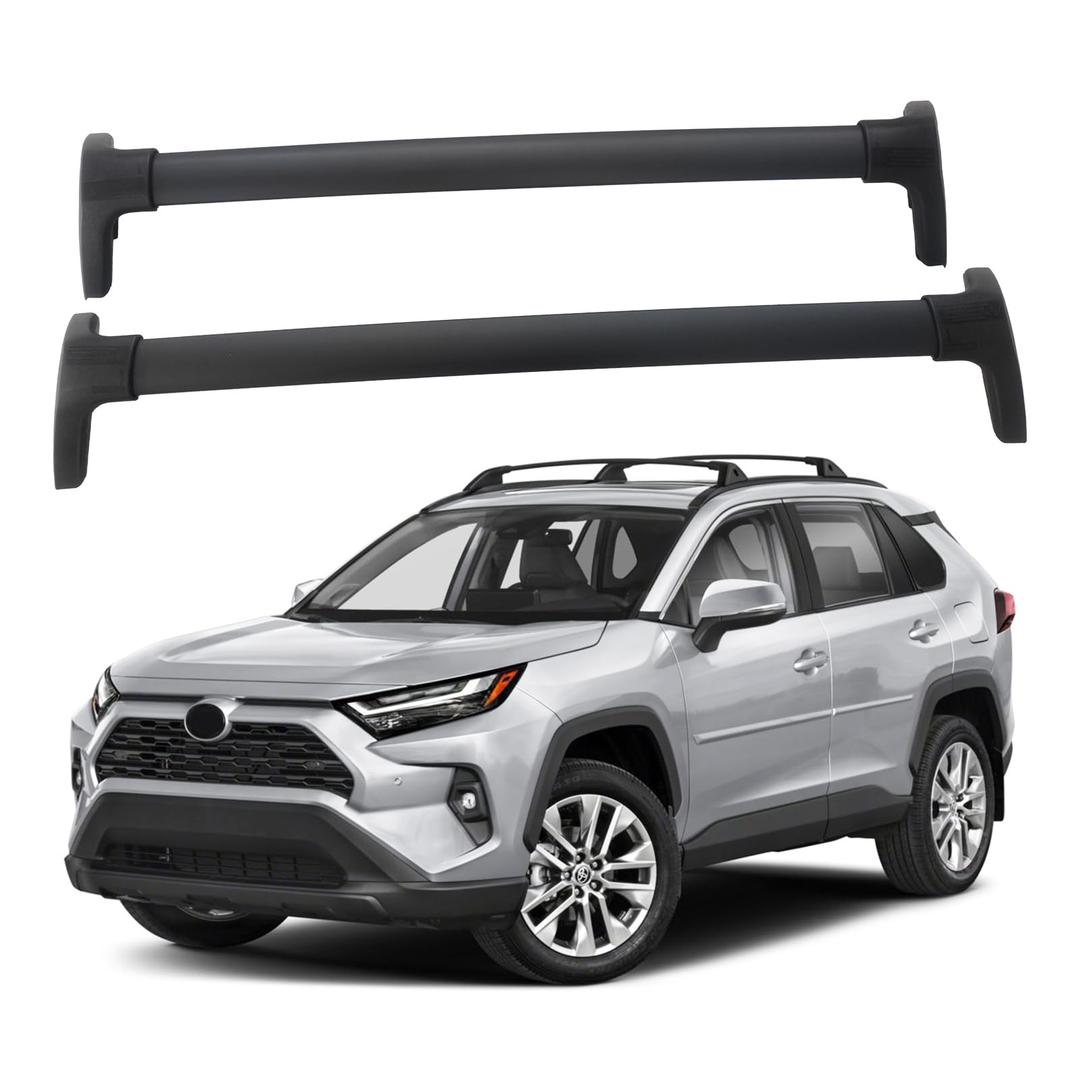 NOPOCA Roof Rack Cross Bars 165lbs Compatible with Toyota RAV4 2019-2025, Aluminum Crossbars Rooftop Cargo Bars Kayak Bike Luggage Snowboard Carrier