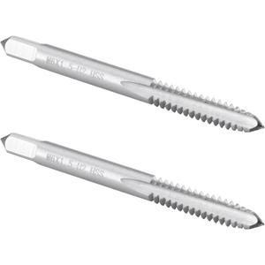 Burkit 2pcs M6 X 1.5 Thread Tap Right Hand, HSS M6 x 1.5 Straight Fluted Machine Tap