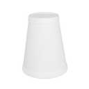 Aspen Creative 32661-9B, Empire Clip-On Chandelier Lamp Shade, Off-White, 2 1/2" Top x 4" Bottom x 5" Slant Height, Set of 9