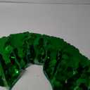 GORAIS Sequin Mini Skirt Belly Dance Skirt Rave Disco Sparkly Wrap Skirts for Women (One Size, Green)