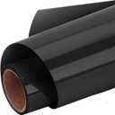 2 x Black HTV Heat Transfer Vinyl Roll - 12 x 10ft for T-Shirts & Apparel, Easy to Cut, Weed and Transfer, Ideal for Heat Transfer Designs!