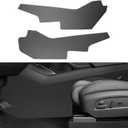 Center Console Side Anti-Kick Mats for Tesla New Model Y Juniper 2025 2026 Carbon Fiber Front Seat Side TPE Cover Pad Dust Resistant Water Resistant Interior Guard Anti Scratch Kick Pad