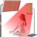 SAVILER® Red Light Therapy for Face & Body, 160 DualWavelength LEDs Red Light Lamp Panel with Stand, 660nm 850nm Near Infrared Red Light Therapy Device for Home Skin Muscle