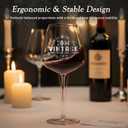 Crystal Burgundy Wine Glasses Cup Red Long Stem White Personalized Cute Large Women 21th Birthday Gifts for Her 21 Years Old Best 2004 Funny Cool Friend Gift Unique Birthday Party Decorations