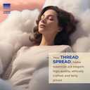 THREAD SPREAD 100% Egyptian Cotton Pillow Cases King - 1000 Thread Count Pillow Cases King Size Set of 2, Cooling & Breathable Extra Long Staple Sateen Weave Cotton Pillow Covers for Bed - Burgundy