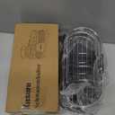 Kitsure Sponge Holder for Kitchen Sink - Space-Saving Kitchen Sink Caddy, Rustproof Metal Organizer with Removable Brush Holder, 7.9"3.9"5.3", Grey