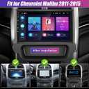 Car Radio for Chevy Malibu 2011 2012 2013 2014 2015 Stereo, 9‘’ Touch Screen Head Unit for Malibu Android Radio Bluetooth, with Carplay Android Auto, GPS, WiFi, HiFi, Split Screen, SWC, Backup Cam