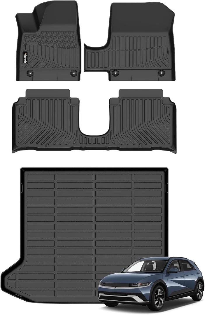 Wailtnb- for Hyundai Ioniq 5 Movable Console 2025-2026 (Limited Models) Floor Mat Cargo Liner All Weather Floor Liner Car Mat for Hyundai Ioniq 5 Custom Fit Automotive Full Set Accessories