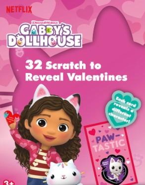 Netflix DreamWorks Gabby's Dollhouse Valentine's Scratch Heart Seals, Afro Unicorn Afro Unicorn Valentine's Stickers, 2 Pack 