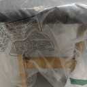 Foot Stool Ottoman Foot Rest Under Desk,Small Stool for Living Room, Bedroom and Kitchen (Natural Legs - Gray Stool Surface)