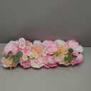 Wedding Arch Artificial Flowers Light Pink - 6pcs Faux Floral Swags Rose Silk Peony Realistic Arch Faux Plastic Arrangement for Romantic Wedding Wall Reception Ceremony Welcome Sign Decoration