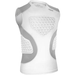 Youth Baseball Football Chest Protector Padded Shirt for Kids, Softball, Lacrosse, T Ball, Rib Heart Guard, Shock Absorbing Compression Base Layer
