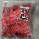 NIUNEW 4 Pcs Basketball Accessories Socks for Boys and Girls-Basketball Sweatbands Wristbands Kit-Sport Socks for Kids 6-14 (Red)