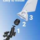 [New Version] Starlink Mini Mount (Easy-to-Tighten Heavy-Duty) Ladder Roof Rail Pole for RV Camper Boat Guardrails, with Adjustable Clamp, New Adapter ORLN'K SE